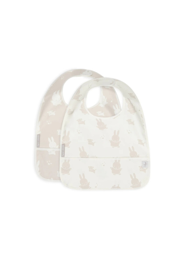 Нагрудник Jollein Waterproof, Miffy&Snuffy нуга (2pack), 2 шт.