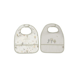 Нагрудник Jollein Waterproof, Tiny Park (2pack), 2 шт.