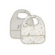 Нагрудник Jollein Waterproof, Tiny Park (2pack), 2 шт.