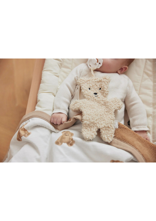Серветка‑комфортер Jollein Teddy Bear, натуральна