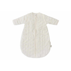 Спальний мішок Jollein зі знімними рукавами 60 см, Miffy Jacquard, айворі