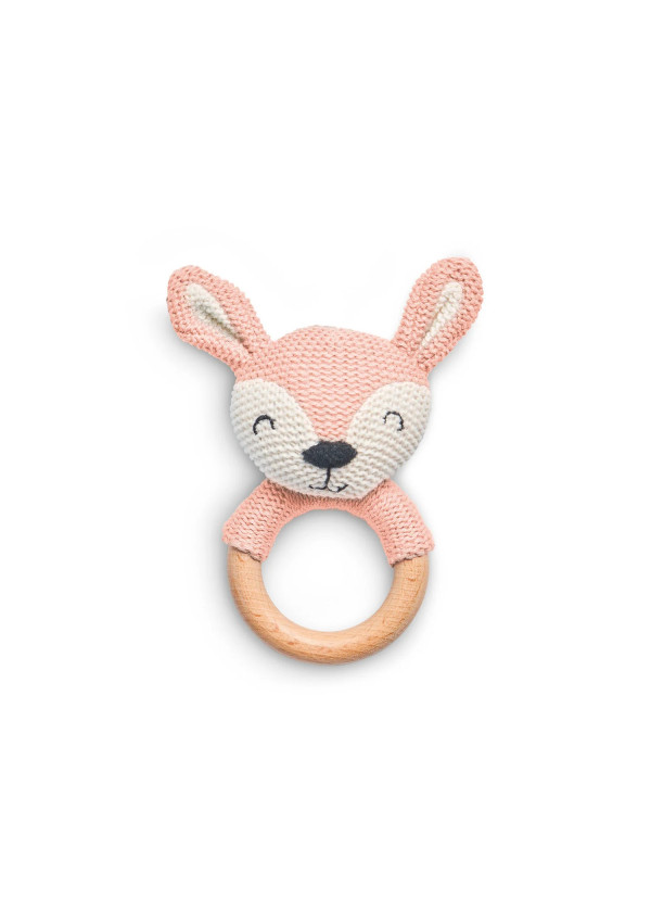 Гризунець‑кільце Jollein Deer Ø7 см, блідо‑рожеве