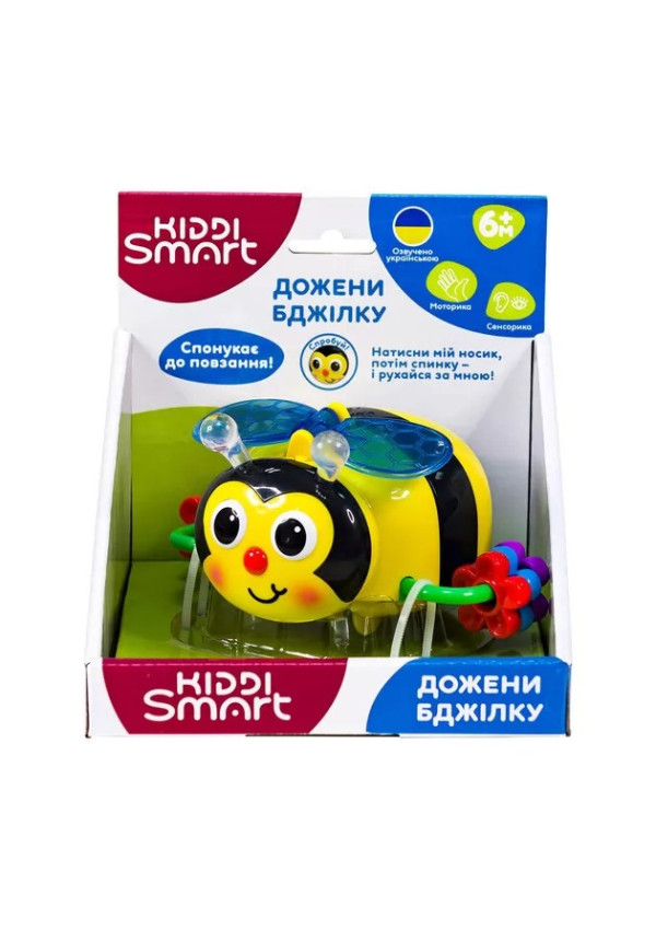 Іграшка, що розвиває Kiddi Smart – Дожени Бджілку (світло, звук)