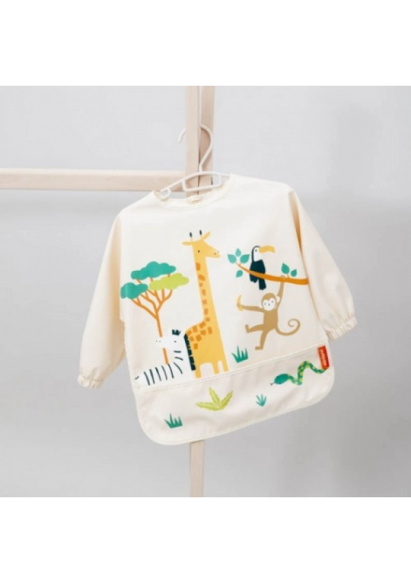 Miniland Нагрудник з довгим рукавом Minilad Baby Jungle