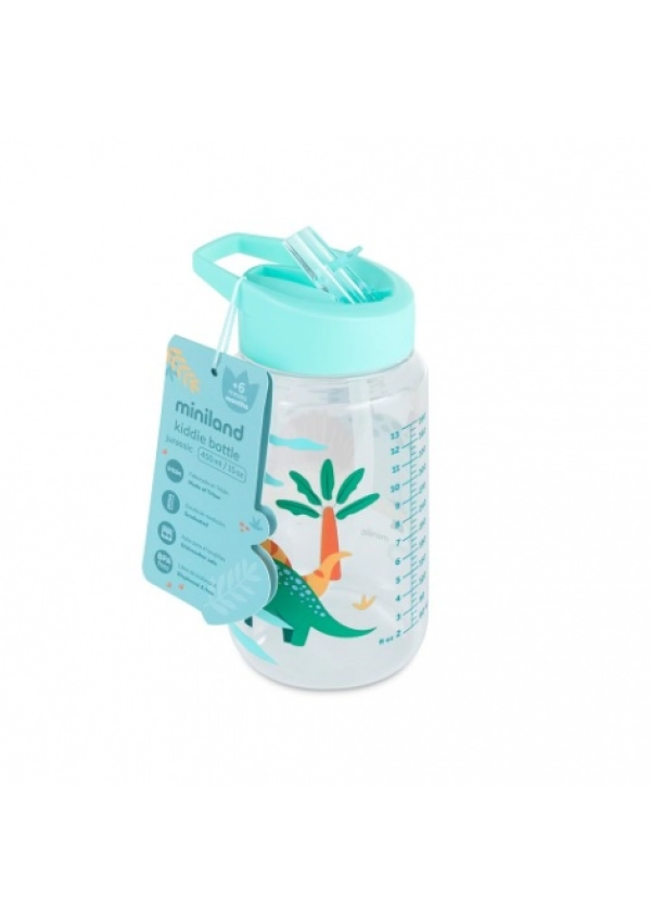 Miniland Поїльник-непроливайка з трубочкою 450 мл Jurassic Dinosaur Bottle