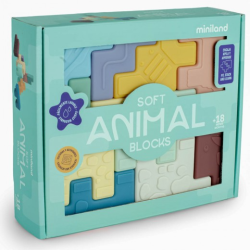 М'який розвиваючий набір Miniland Animal Blocks