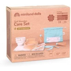 Ігровий дерев'яний набір по догляду Miniland Wooden Care Set