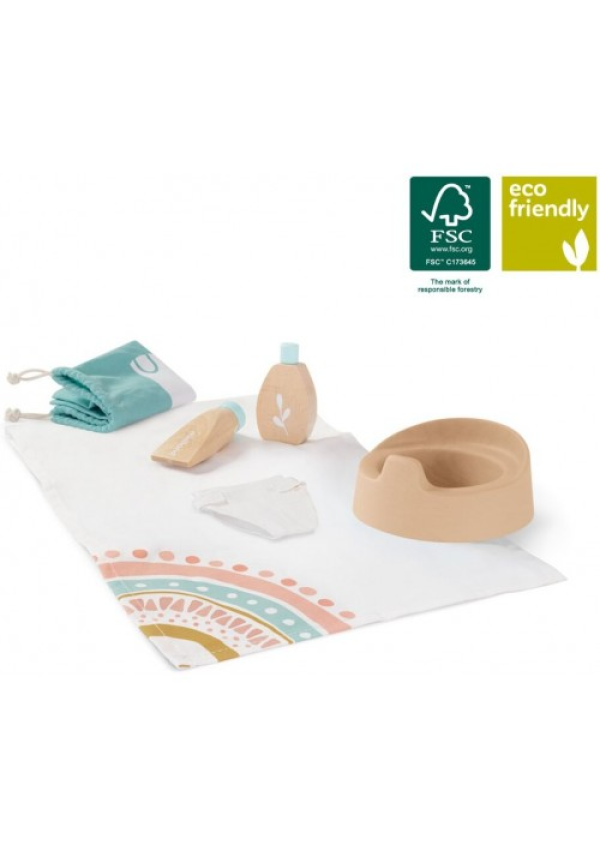 Ігровий дерев'яний набір по догляду Miniland Wooden Care Set