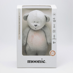 Moonie Ведмедик співаючий з нічником Silver(гладкий) 2,0