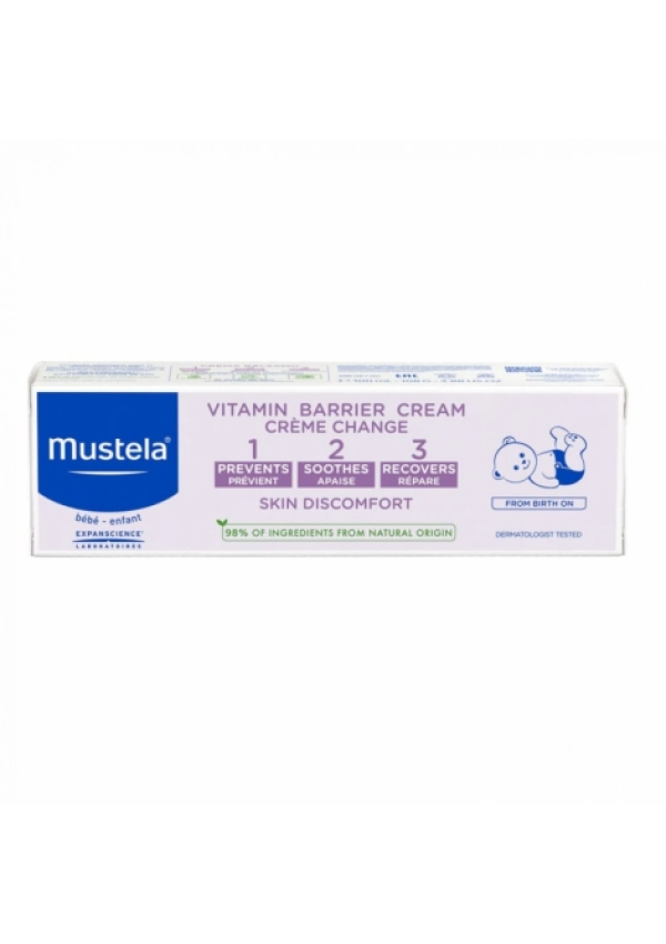 Mustela Вітамінізований захисний крем під підгузок, 1,2,3, 50ml