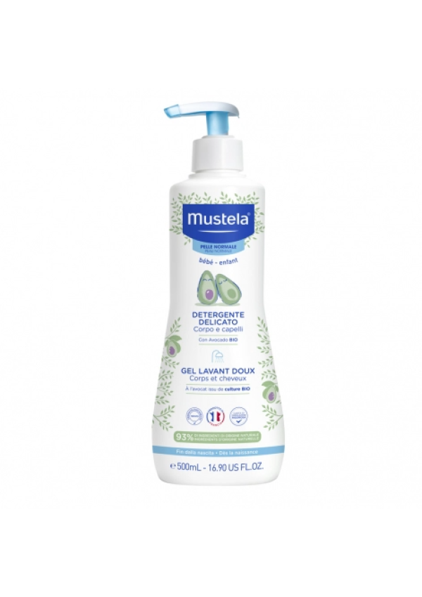Mustela Ніжний очищуючий гель для голови і тіла Gentle cleansing Gel 500 мл