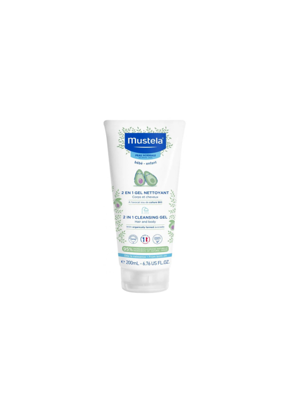 Mustela Очищуючий гель для волосся і тіла 0 міс.+