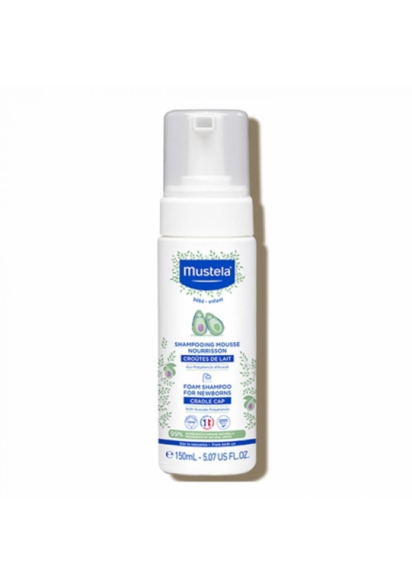 Mustela Пінка-шампунь для новонароджених Foam Shampoo for Newborns 150 мл