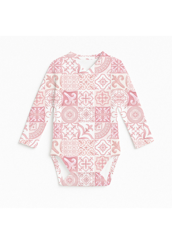Боді Kimono з довгим рукавом для немовлят з принтом на вибір My little pie