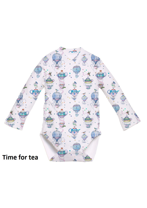Боді Kimono з довгим рукавом для немовлят з принтом на вибір My little pie