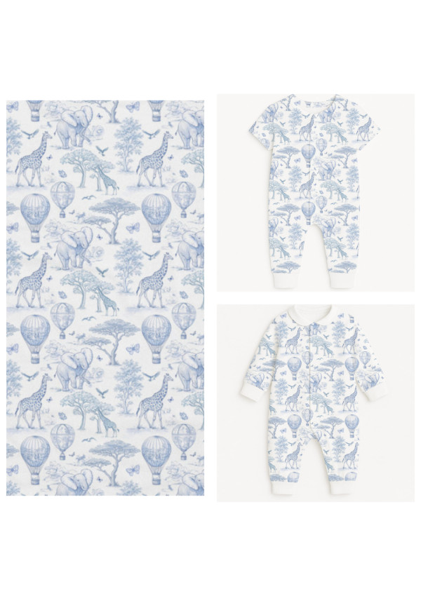 Ромпер My little pie BLUE TOILE AFRICA