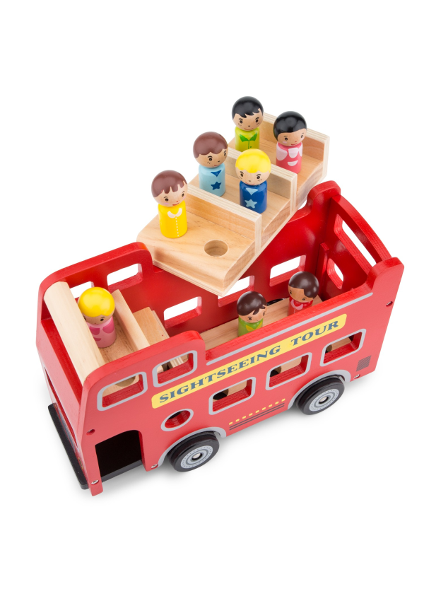 Ігровий набір New Classic Toys Екскурсійний автобус з 9 фігурками