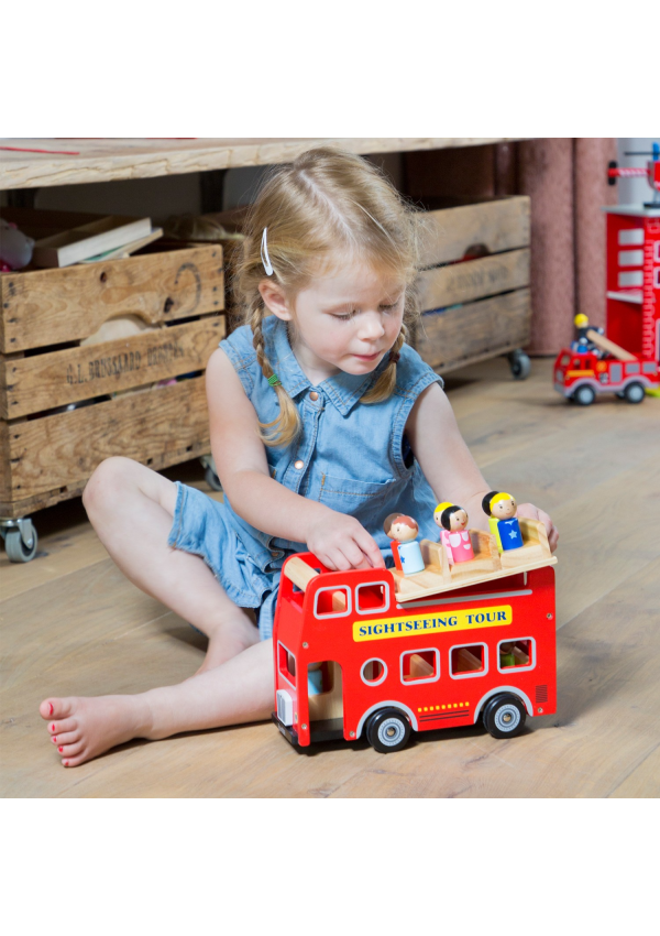 Ігровий набір New Classic Toys Екскурсійний автобус з 9 фігурками
