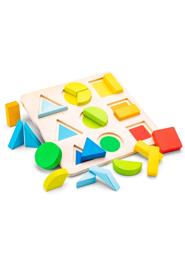 Дошка для пазлів з геометричними фігурами New Classic Toys 