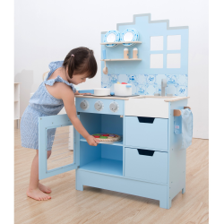 Дитяча ігрова Кухня New Classic Toys, серія Delft, блакитна