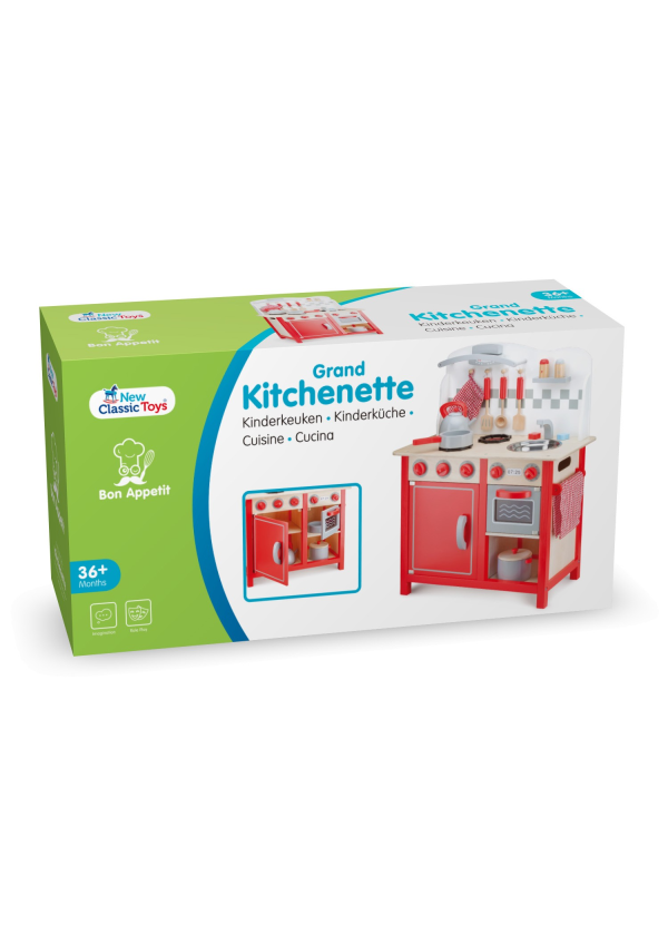 Іграшкова кухня Bon Appetit DeLuxe RED New Classic Toys