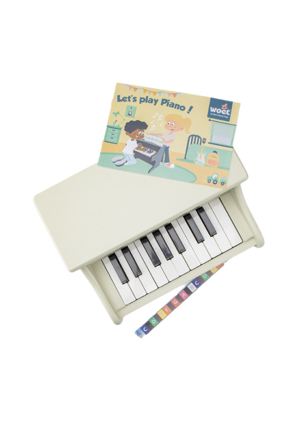 Музичний інструмент New Classic Toys Піаніно бежеве 18 клавіш
