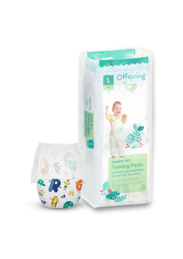 Підгузки-трусики Offspring ABC Dance, розмір L, 9-14 кг, 36 шт.