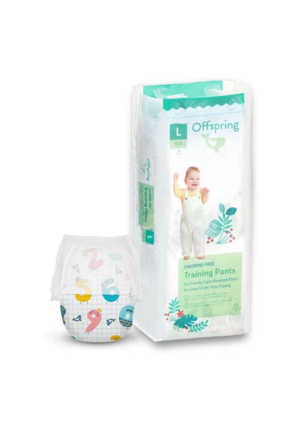 Підгузки-трусики Offspring Fun Figures, розмір L, 9-14 кг, 36 шт.
