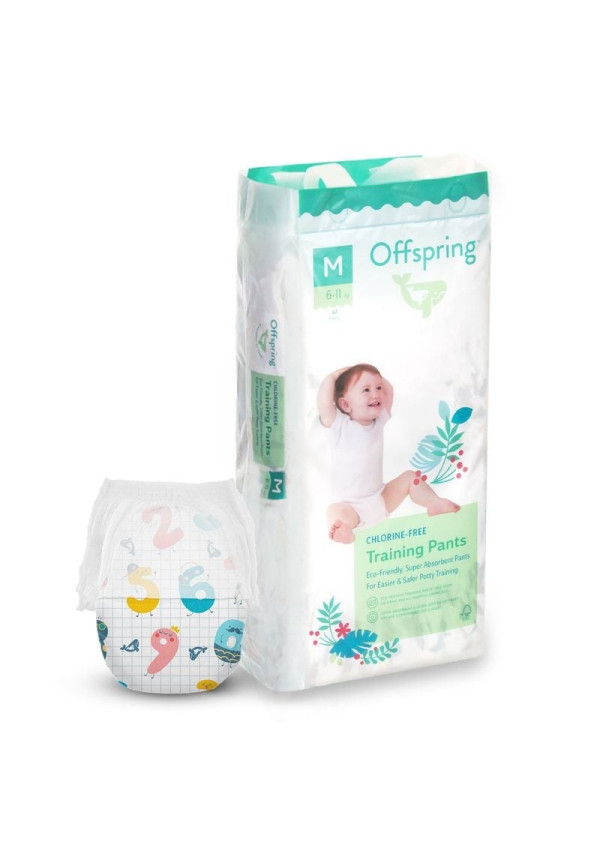 Підгузки-трусики Offspring Fun Figures, розмір M, 6-11 кг, 42 шт.