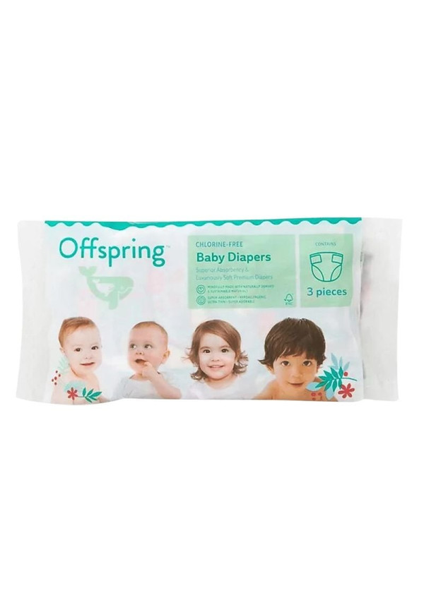 Підгузки Offspring, розмір NB, до 4 кг, 3 шт.