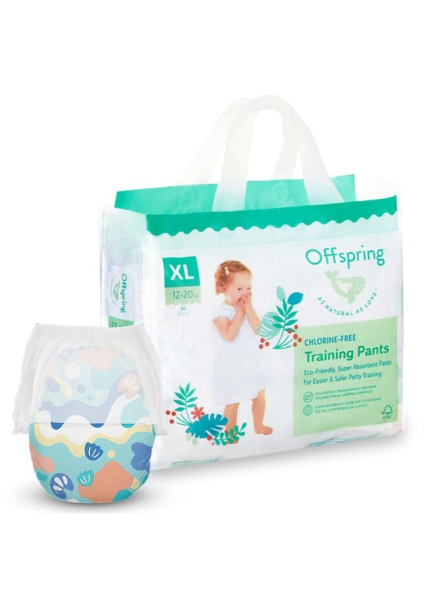 Підгузки-трусики Offspring Aquatic, розмір XL, 12-20 кг, 30 шт.