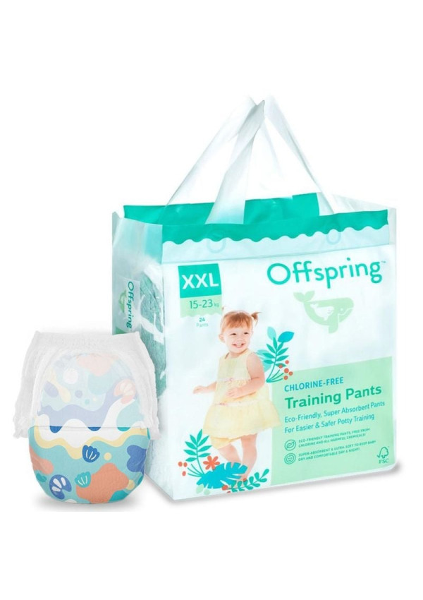 Підгузки-трусики Offspring Aquatic, розмір XXL, 15-23 кг, 24 шт.