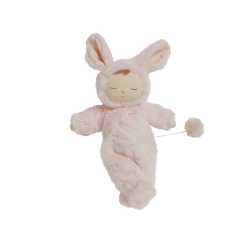 Olliella М’яка лялька Lullaby Cozy Dinkum: Кролик Моппет із колисковою (рожевий)
