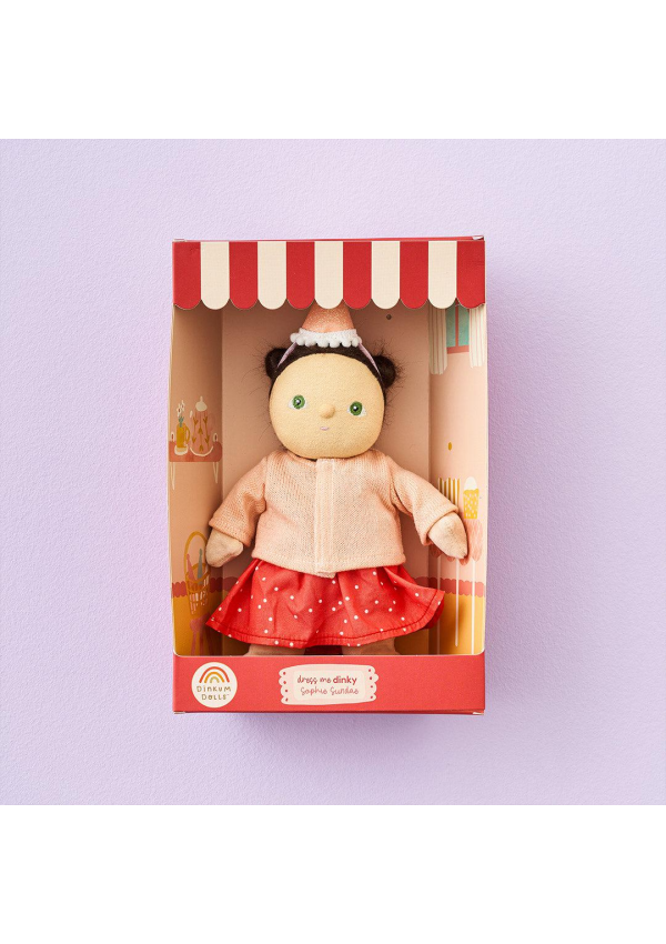 Olliella Лялька Dress Me Dinky: Софі Сандей Червона