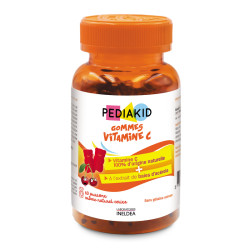 Натуральні ведмежуйки вітамін С PEDIAKID GOMMES VITAMINE C, 60 жувальних вітамінів