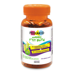Натуральні ведмежуйки пробіотики PEDIAKID GOMMES PROBIOTIQUES, 60 жувальних вітамінів