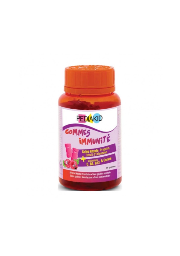 Натуральні ведмежуйки для імунітету PEDIAKID GOMMES IMMUNITE, 60 ведмедиків 