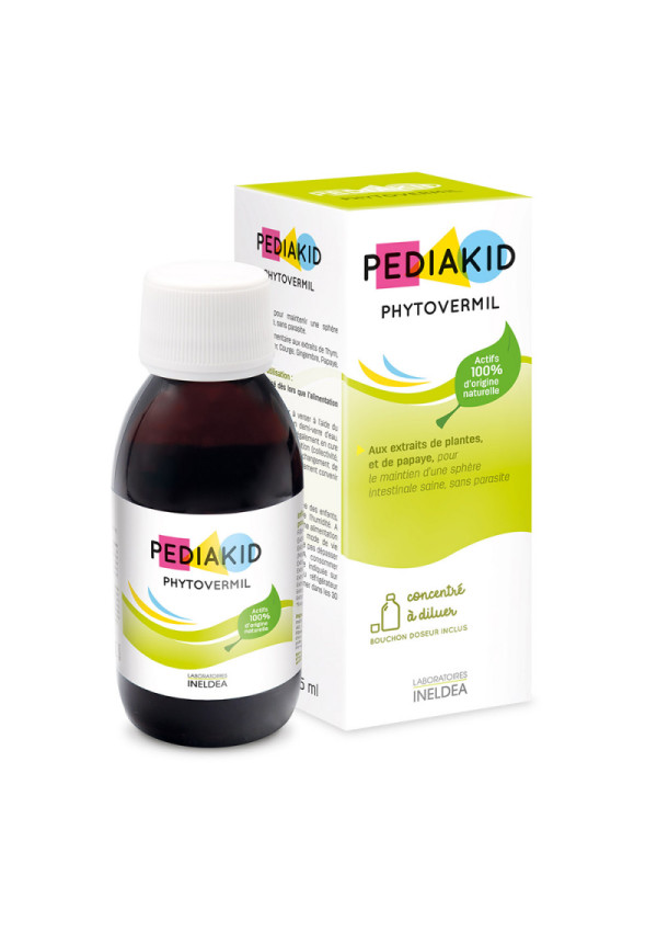 Натуральний питний засіб Фітоверміл PEDIAKID PHYTOVERMIL, Натуральний протиглистовий препарат 125 мл