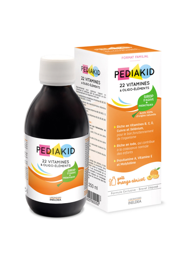 PEDIAKID Питний 22 вітаміни та оліго-елементи 250 мл - для здорового фізичного розвитку