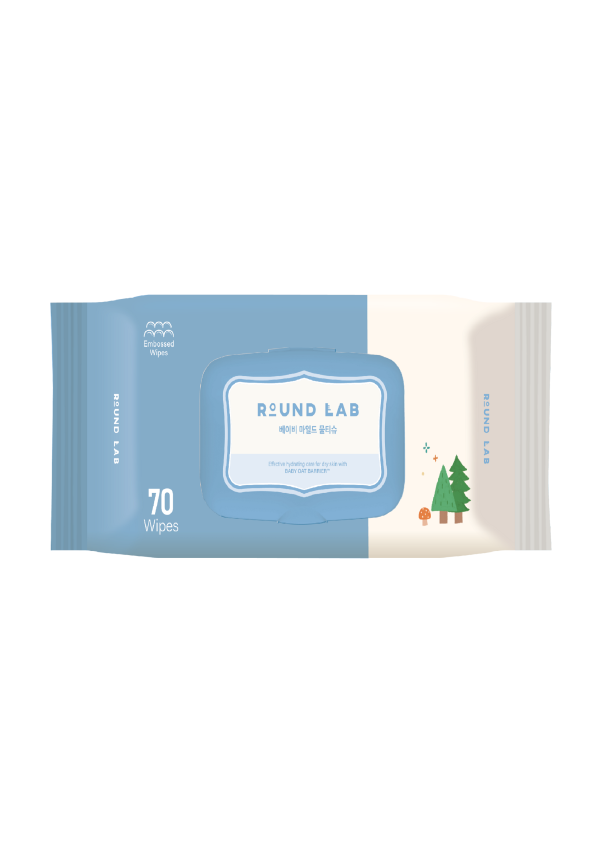 ROUND LAB Baby Mild Wet Wipes 70 шт Дитячі очищувальні серветки