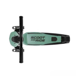 Самокат Scoot and Ride серії Highwaykick-5 з колесами що світяться сіро-зелений, 5+ до 80кг