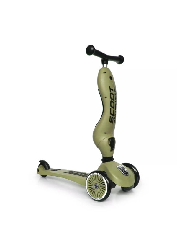 Самокат Scoot and Ride серії Highwaykick-1 оливковий, 1-5 років