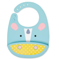 SKIP HOP Нагрудник силіконовий Єдиноріг