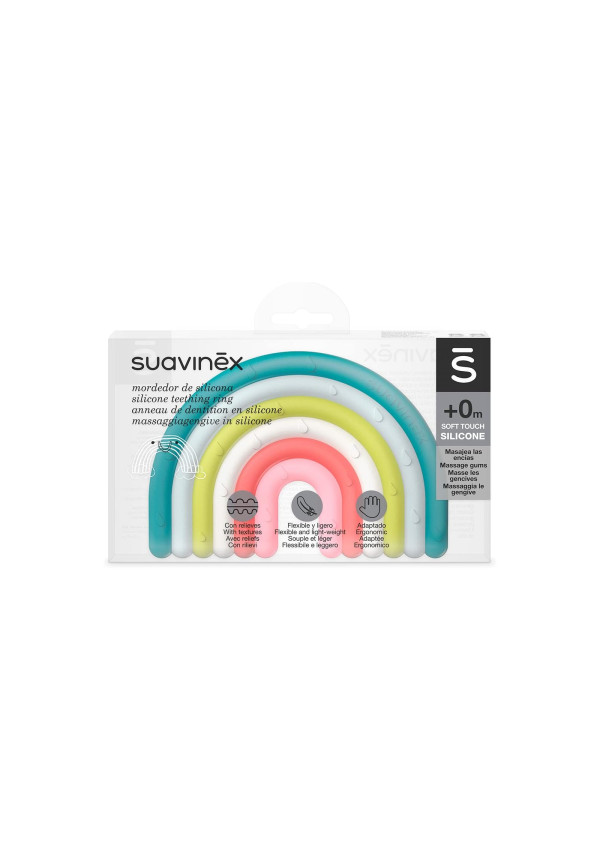 Прорізувач Suavinex силіконовий з бульбашками/мультиколір