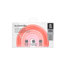 Прорізувач Suavinex силіконовий з бульбашками/рожевий