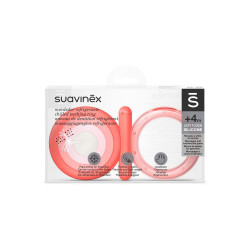 Прорізувач Suavinex силіконовий з охолоджувачем/рожевий