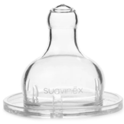 SUAVINEX Соска круглої форми для густої їжі +4 місяці