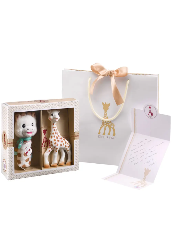 Подарунковий набір для новонародженого з пищалкою Жирафа Софі, Sophie la girafe (Vulli)