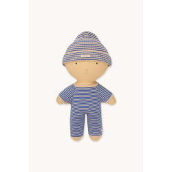 GOMMU Довгий комбінезон THIN STRIPES Кремовий/Блакитний