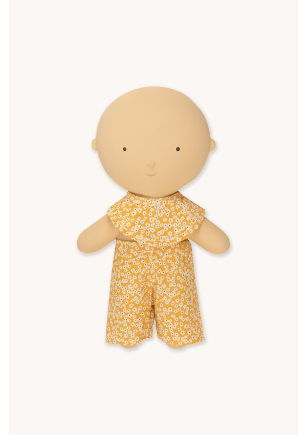GOMMU Набір одягу YELLOW FLOWERS Pant & Bib Кремовий/Гірчичний
